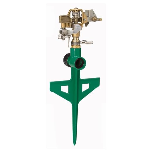 Dramm 15064 ColorStorm Premium 6-Inch Metal Stake Impulse Sprinkler, Green