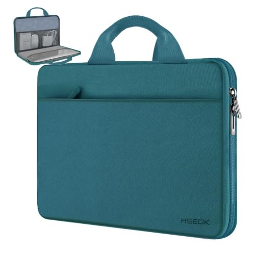 Image of Hseok Laptop Sleeve 13-14 Inch Case Briefcase Compatible with MacBook Neo Pro 14 M5 /M4 /M3 /M2 /M1, All Models 13.3 Mac Air /Pro, XPS 13 14, Most Popular 13 inch-14 inch Notebooks,D01E01