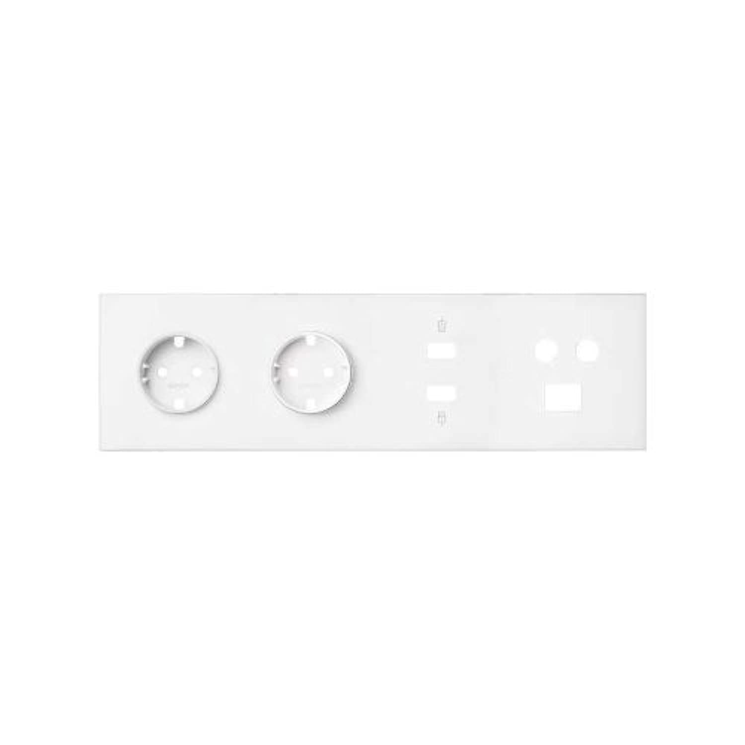 Simon Kit 4 elementos acabado premium con tomas Schuko HDMI y RJ45