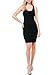MixMatchy Women's Summer Casual Basic Bodycon Scoop Neck Tank Mini Dress Black L