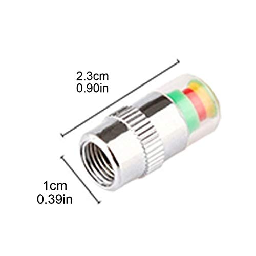 YS0911 4pcs Car Tire Pressure Gauge Alert Monitoring Valves Cap Sensor Tyre Pressure Monitor Detection Tyre Pressure Monitor