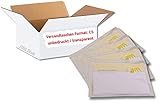 1 Karton = 1.000 Stück Versandtaschen/Dokumententaschen - C5 - TRANSPARENT - UNBEDRUCKT