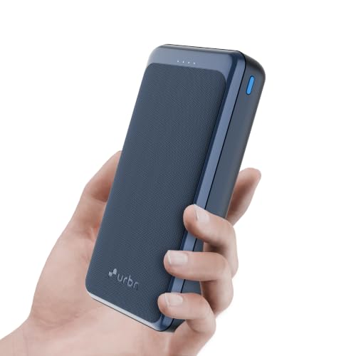 Image of URBN Power Bank 20000mAh Fast Charging |35W Super Fast Power Delivery (PD) Portable Charger | Triple Output | USB Type C Input & Output | Pass Through Charging | (Blue)