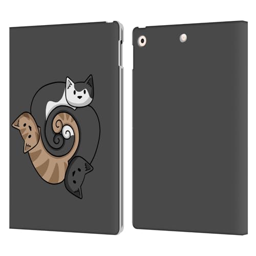 Housse portefeuille iPad 10.2 multi-angle avec fentes cartes cuir