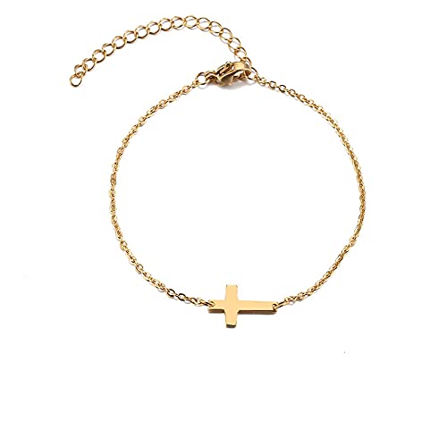Bracelet fille et dame avec croix sacrée - Accessoire élégant pour l'école et le bureau