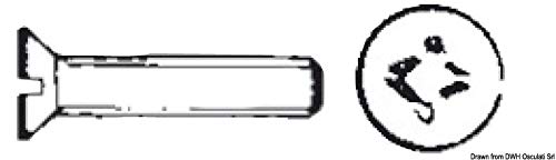 Vis AISI 316 Osculati metallo TSP croce 6x100 en inox marin