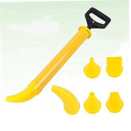 Pistolet de calfeutrage multifonction jaune avec dispositif pose de ciment