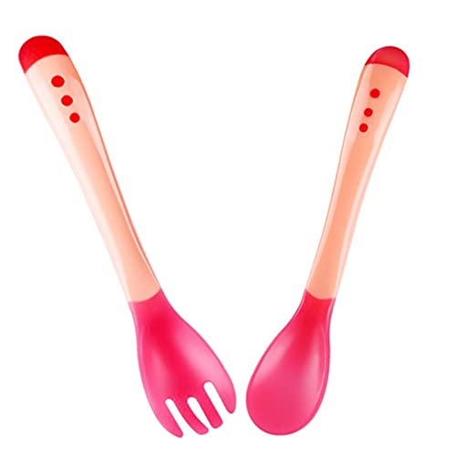 Conjunto Introdução Alimentar Prato de Silicone Com Ventosa Talheres Garfo Colher Muda de Cor E Baba