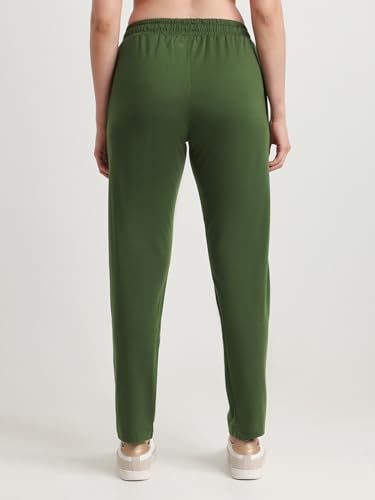 Image of T T Women Regular Fit Poly Jersey Solid Trackpant