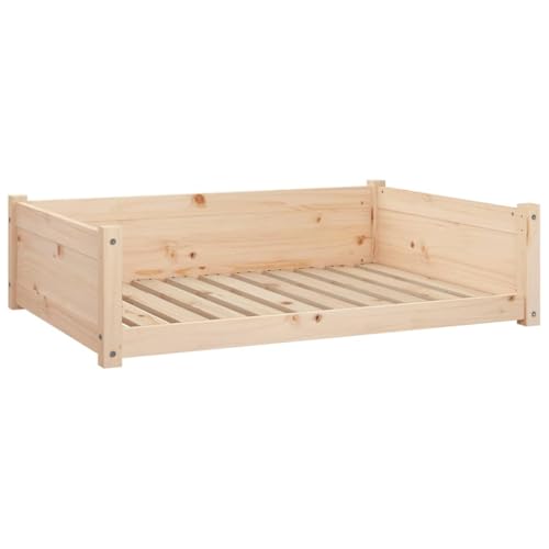 vidaXL Hundebett 95,5x65,5x28cm Kiefer Massivholz
