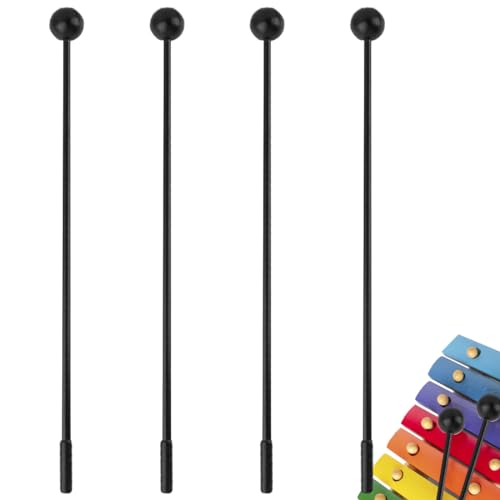 4 Piezas Accesorios para Xilófono Baquetas de Percusión Accesorios para Marimba Accesorios para Glockenspiel Baquetas para Tambor Piezas de Instrumentos Musicales
