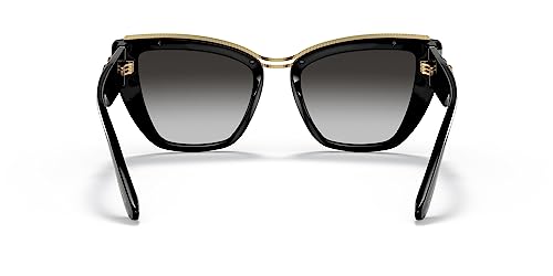 Dolce & Gabbana Women's Round Fashion Sunglasses, Black/Gradient Grey, One Size3