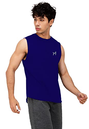 Image of Solid Sleeveless Cotton Regular Fit Mens Stylish Top Tanks Vest T-Shirt (Combo Pack of 2)