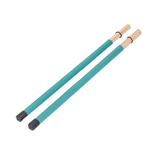 Pincéis de marreta para bateria, escova de bateria 2 peças design bonito para jogar (verde)