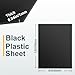 6 Pack Black Plastic Sheet 8x12x0.04 in Flexible High Tensile Plastic Sheets Black Plastic Panel for DIY Materials Handicrafts Home Decoration