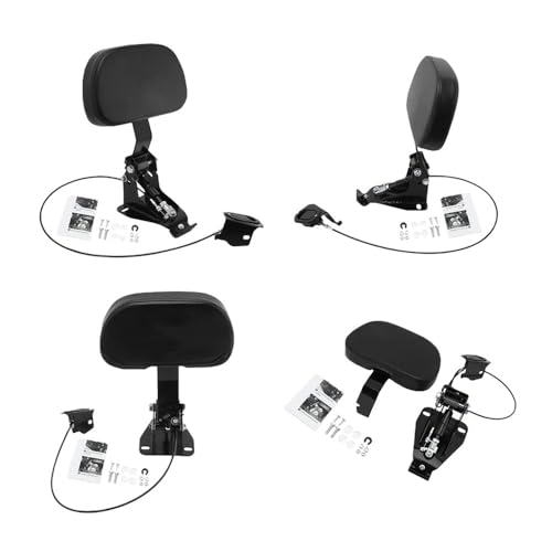 Dossier siège passager moto custom avec appui-dos réglable PU CVO - 3