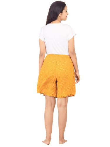 Image of B STORIES Women's Viscose Printed Lounge Culotte Shorts (Pack of 2)