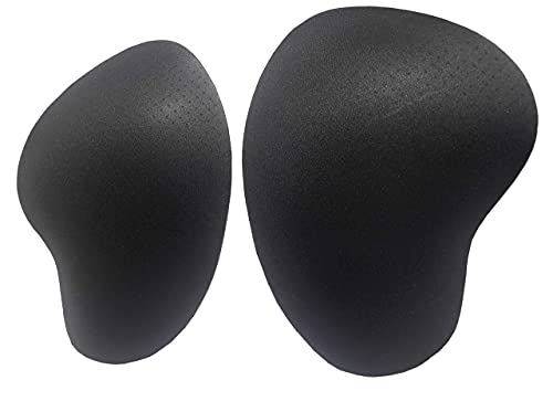 BIMEI 2PS Self-adhesive Sponge Thigh Pads Hip Pads Sponge Thigh Pads Hip Lifting Pads Crossdressing (L, Black Mini)