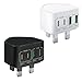 2-Pack USB C Plug, Multi USB Plug UK Fast Charger Plug for iPhone 16 15 14 13 12 11 Pro Max Plus, iPad, Samsung, 40W 4-Port USBC Plug Fast Charge Dual Type C PD Power Adapter Charging Plug
