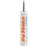 Sashco Big Stretch Acrylic Latex High Performance Caulking Sealant, 10.5 oz Cartridge, Gray