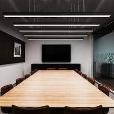 Image of Acco LED Aluminium 4 Feet 5070 Profile Linear Light - 38W Neutral White 4000K - Modern Pendant Fixture with Adjustable Hanging Wire | Anti-Glare Lighting for Office, Corporate, Residence