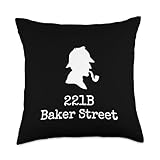 Book lover - 221b Baker street - detective Sherlock Holmes Throw Pillow