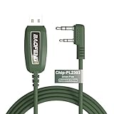 BAOFENG PL2302 Programming Cord for UV-17 Pro GPS Radio Driver Free for UV-5G Plus GM-5RH Radio Support Win11 Driver Free (Black)