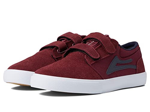 Lakai Boy's Griffin VS (Little Kids/Big Kids) Burgundy/Navy Suede US 6 Big Kid M