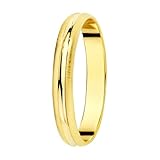 Inmaculada Romero IR Alianza oro 18k 3mm. mate y brillo - Personalizable - GRABACIÓN INCLUIDA EN EL PRECIO