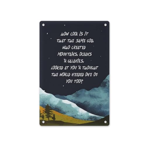 Inspirational God Quote Tin Sign How Cool Is It That