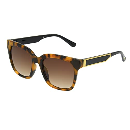 Sofia Vergara x Foster Grant Women's Jacinta Sunglasses Square, Tortoise, 55 mm