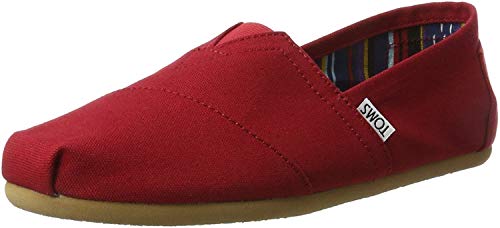 Toms Men's Espadrille, Red Red Canvas, 10 #TOP5