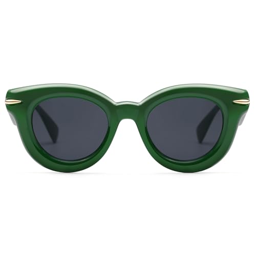 Cute Round Sunglasses for Women Men Trendy Chunky Thick Inflated Shades AP3695