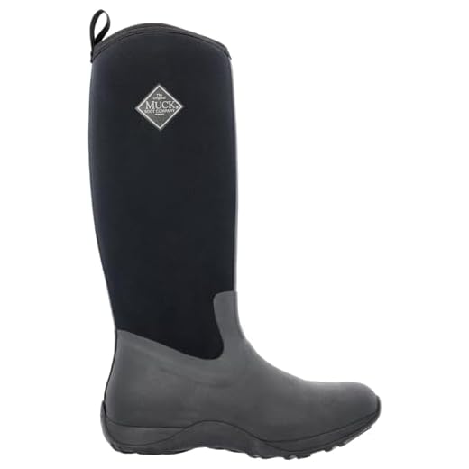 Muck Arctic Adventure Tall Rubber Women's Winter Boots, 7 M US, Black/Black