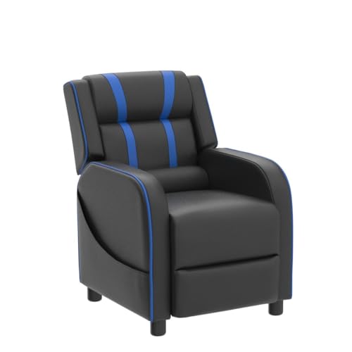 image for Costzon Kids Recliner, Gaming Recliner Chair w/Side Pockets, Footrest,