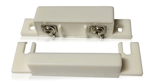 1 pcs White Door Contacts Surface Mount NC Security Alarm Door Window Sensors.These ¾” Door Contact Position switches (DCS) Work with All Access Control and Burglar Alarm Systems