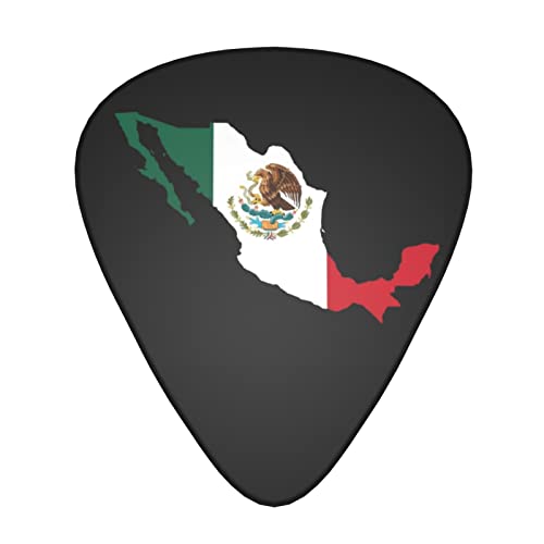 Lot de 12 médiators pour guitare basse électrique et acoustique Motif drapeau du Mexique - Les Beatles, Paul McCartney, John Lennon, RIngo Starr, George Harrison Lot de 12 médiators pour guitare basse électrique et acoustique Motif drapeau du Mexique
