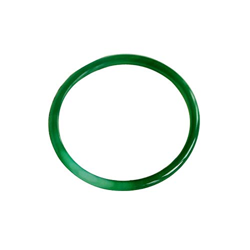 Bracelet jonc fin agate verte véritable bijou en pierre naturelle brésilienne