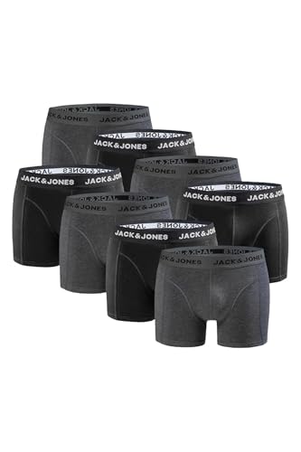 JACK & JONES Herren JACPUT Trunks 8 Pack 12259926, Dark Grey Melange/Mix 8, L 1