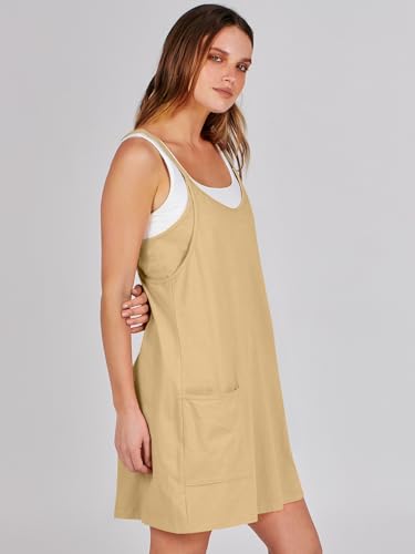 Image of ANRABESS Women Athletic Dress Summer Tennis Workout Active Sports Mini Romper Dress Built in Shorts Travel Vacation Clothes