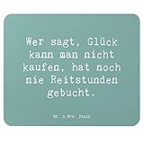 Mr. & Mrs. Panda Mauspad Spruch Reitlehrerin Freude - Geschenk, mousematte, handgefertigte Geschenke, Mausunterlage, Pferd, Pferdeglück, Beruf, Berufsalltag, Reitausbildung, Mousepad, Mausmatte, pc