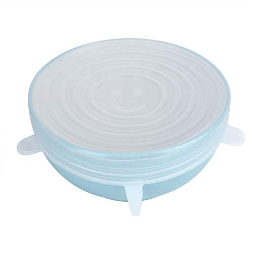 6 pezzi/set Coperchio sigillo universale avvolgere estensibile Coperchio per alimenti Coperchi per alimenti in silicone