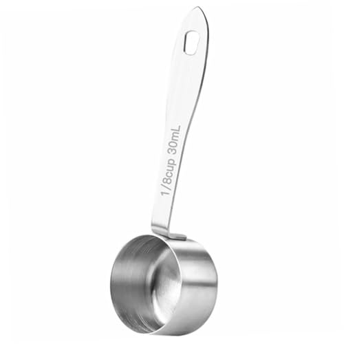 BESTYASH 1 pieza Cuchara Medidora Inoxidable de Herramienta de Cocina para Café Leche Polvo y Ingredientes de Limpiar y Agarrar para Cocineros y Reposteros