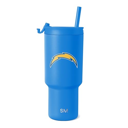 Image of Simple Modern Officially Licensed NFL 30oz Tumbler with Flip Lid and Straws | Football Insulated Stainless Steel Cup | Gifts for Men Women | Trek Collection