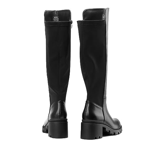 DREAM PAIRS Women's Knee High Boots, Comfortable Platform Round Toe Stretch Boots for Women4