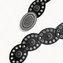 Western Wide Disc Genuine Leather Belts Cowgirl Boho Belt for Dress Jeans3