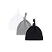 Unisex Baby Adjustable Knot Hat Cotton soft Cute Knit Hat Cap (3 color)
