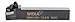 WIDIA MWLNR124B Series MWLN -5? Clamping System M Tool Holder, Right Hand, WN.432 Gage Insert, Steel, 0.75" Shank Square Shank
