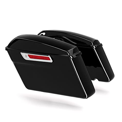 TCMT Hard Saddlebags with One Touch Latch Key Lids Fit For Harley Touring Road King Road Glide Street Glide Electra Glide Ultra-Classic 2014-2023