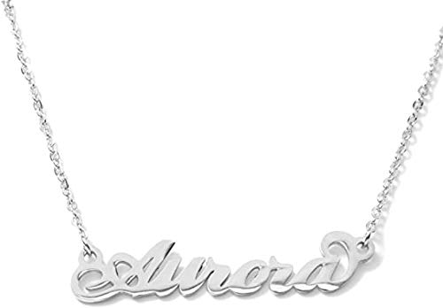 Flowers Collana Vari Nomi in Acciaio lucidissimo. Girocollo Collana con Nome Donna per Essere Sempre al Top. Scegli Il Tuo per Un Ottima Idea Regalo